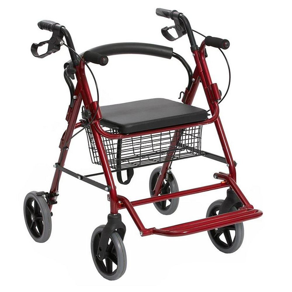 ΠΕΡΙΠΑΤΗΤΗΡΑΣ-ROLLATOR ΑΛΟΥΜΙΝΙΟΥ ΤΕΤΡΑΤΡΟΧΟΣ